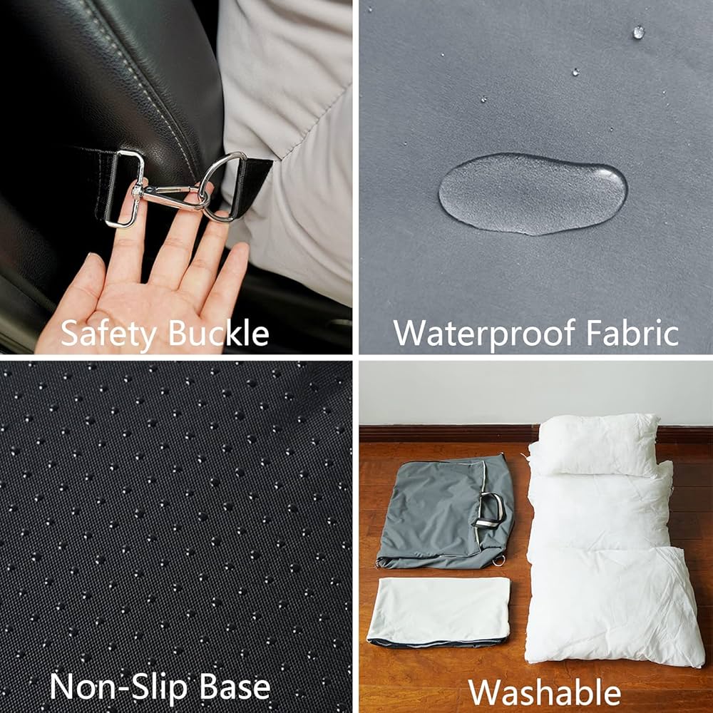 Comfortabele Reismat voor Huisdieren Dubbelzijdig Afneembaar en Wasbaar