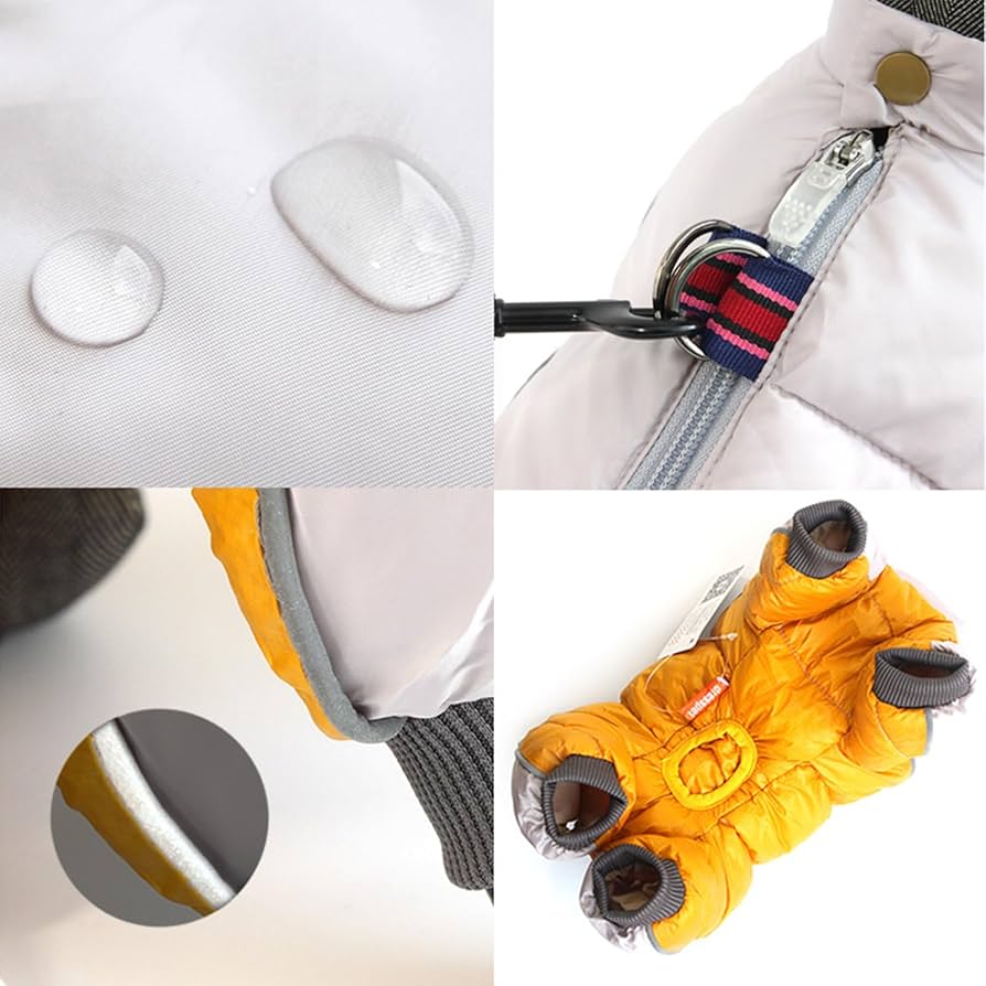 Warme Winterjas voor Kleine Honden Teddy Stijl Dons katoen Waterafstotend & Comfortabel